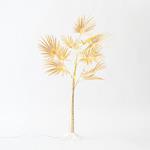  BROAD LEAVE TREE WITH GOLD LEAVES 1,2m, ADAPTOR, 80 MINI LED WARM WHITE, LEAD WIRE 3m , IP44