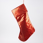 SOCK, METALLIC RED, 49cm