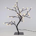 CHERRY TREE, 36 LED 5mm WITH TRANSPARENT SILICONE FLOWERS, WITH ADAPTOR, WARM WHITE LED, LEAD WIRE 500cm, 45cm, IP44