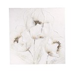 ΠΙΝΑΚΑΣ ΛΟΥΛΟΥΔΙA ΛΕΥΚΟ-ΚΑΦΕ 80x3x80cm
