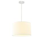 PENDANT LIGHT FIXTURES FABRIC 1XΕ27 MAX 15W Φ380ΧH240mm WHITE ARTE ILLUMINA SOHO