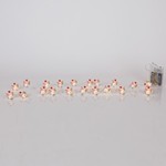 LINE, 20 MINI LED, SNOWMAN, BATTERY BOX 3xAA, TIMER, SILVER COPPER WIRE, WARM WHITE LED PER 10cm, LEAD WIRE 30cm, IP20