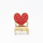 POLYRESIN CHAIR, QUEEN OF HEARTS, 10x7.5x13.5cm