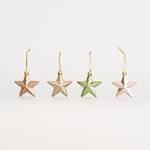 PLASTIC STARS MIX, 12pcs, 6,5cm