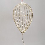ΦΩΤΙΖΟΜΕΝΟ ΜΠΑΛΟΝΙ 24x24x77cm, 283 MINI LED, ΜΕΤΑΣΧΗΜΑΤΙΣΤΗ, ΧΡΟΝΟΔΙΑΚΟΠΤΗ, ΣΑΜΠΑΝΙ ΜΕΤΑΛΛΙΚΟΣ ΣKEΛETOΣ, ΑΣΗΜΙ ΧΑΛΚΙΝΟ ΚΑΛΩΔΙΟ, ΘΕΡΜΟ ΛΕΥΚΟ LED & ΘΕΡΜΟ ΛΕΥΚΟ FLASH LED, ΠΡΟΕΚΤΑΣΗ ΠΑΡΟΧΗΣ 5m, IP44