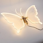 LIGHTED BUTTERFLY 80cm, WITH MOTION, 24V ADAPTOR, 120 LED/M, WARM WHITE LED, LEAD WIRE 3m, IP44