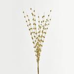 TWIG, GOLD, WITH GLITTER PEARLS, 150cm