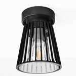 ΦΩΤΙΣΤΙΚΟ ΟΡΟΦΗΣ ΠΛΑΣΤΙΚΟ 1ΧΕ27 MAX 10W 135x135x225mm IP44 ΜΑΥΡΗ ARTE ILLUMINA