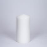 DECORATIVE CANDLE WHITE 7x14cm.