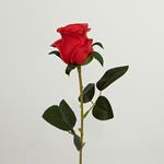 FLOWER/BRANCH, ROSE, PU, RED, 41cm