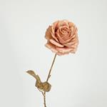 FLOWER, ROSE, GOLD-PINK, 65cm