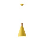 PENDANT LIGHT FIXTURES METAL 1XΕ27 MAX 15W 200X1380mm YELLOW ARTE ILLUMINA SIMPLO