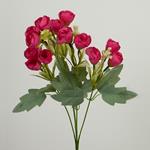 ROSE BOUQUET, 5 BRANCHES, PINK,37cm