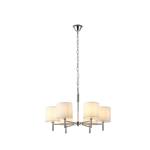 PENDANT LIGHT FIXTURES METAL-FABRIC 6LIGHTS 6XE14 MAX 15W 400X690mm ARTE ILLUMINA KRISTALLO