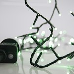 ΣΕΙΡΑ, 100 LED 3mm, 31V ΜΕΤΑΣΧΗΜΑΤΙΣΤΗ, 8 ΠΡΟΓΡΑΜΜΑΤΑ & ΜΝΗΜΗ, ΠΡΑΣΙΝΟ PVC ΚΑΛΩΔΙΟ, ΠΡΑΣΙΝΟ LED, ΑΝΑ 5cm,  ΠΡΟΕΚΤΑΣΗ ΠΑΡΟΧΗΣ 3m, ΙΡ44