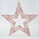 STAR WITH SPANGLE, CHAMPAGNE, 60cm