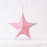 STAR,FABRIC IRIDESCENT PINK, 65cm