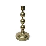 CANDLE HOLDER, METAL, GOLD,1 POSITION, 12.5x12.5x25CM