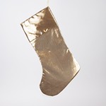 SOCK, METALLIC, GOLD, 49cm
