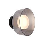 WALL LIGHT FIXTURES METAL-GLASS LED 8W 3000K 624Lm 200X200mm BLACK-SMOKY GREY ARTE ILLUMINA NIMBUS