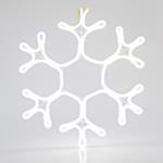 SNOWFLAKE, 3m NEON LED ROPE LIGHT, 2-WAY, WHITE, 38x35cm, IP44