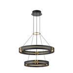 PENDANT LIGHT FIXTURES ALUMINIUM LED 62W 3000K 6200Lm 620X1200mm BLACK-GOLD ARTE ILLUMINA LUIS