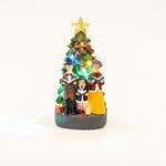 CHRISTMAS TREE AND CHOR, BATTERY OPERATED, 6 LED, 9,5x9,5x17cm