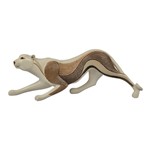 ΓΑΤΟΠΑΡΔΟΣ ΠΟΛΥΡΕΖΙΝ ΜΠΕΖ - ΚΑΦΕ 36.5x8.5x12.5cm