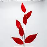 BRANCH WITH RED VELVET OAK LEAVES, 82cm