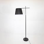 FLOOR LAMP,  WITH  BLACK  TC SHADE, METAL- TC FABRIC, BLACK, 18x155cm SHADE: 15x20x16cm