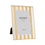 ΚΟΡΝΙΖΑ (15x20) ΠΟΛΥΡΕΖΙΝ ΛΕΥΚΗ -ΧΡΥΣΗ 21x2x26.5cm