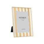 ΚΟΡΝΙΖΑ (13x18) ΠΟΛΥΡΕΖΙΝ ΛΕΥΚΗ -ΧΡΥΣΗ 18x2x23.5cm