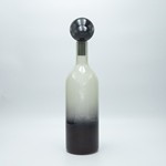 ΚΑΡΑΦΑ ΓΥΑΛΙΝΗ ΛΕΥΚΟ-ΜΑΥΡΟ 40x10.5cm