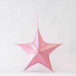 STAR,FABRIC IRIDESCENT PINK, 80cm