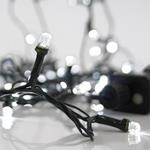 LINE, 300 DIAMOND LED 8mm, 31V, 8 MULTIFUNCTIONS, WITH ADAPTOR, LEAD WIRE 300cm, GREEN WIRE, WHITE LED, PER 10cm, IP44
