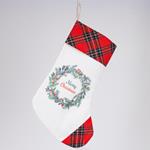 SOCK WITH LITTLE WREATH, 25x35cm