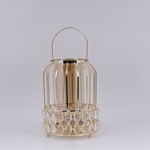 LANTERN METAL GOLD 12x27cm