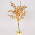 GOLD RUSKUS TREE 60cm, BATTERY BOX 3xAA, TIMER, 40 MINI LED WARM WHITE, IP20