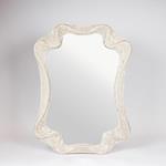 MIRROR, WOODEN-MDF, NATURAL, 59.9x3.6x80 cm