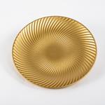 WOODEN PLATE, CHAMPAGNE-GOLD, 40cm