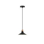 PENDANT LIGHT FIXTURES METAL 1ΧE27 MAX 15W 180X1140mm BLACK ARTE ILLUMINA CHROMA