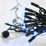 LINE, 100 LED 5mm WITH CUPS, 230V, CONNECTOR UNTIL 9, GREEN RUBBER WIRE, BLUE LED PER 10cm, LEAD WIRE 1.5m, IP65