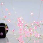 ΣΕΙΡΑ, 100 MINI LED, 4,5V, 8 ΠΡΟΓΡΑΜΜΑΤΑ, ΜΕ ΜΕΤΑΣΧΗΜΑΤΙΣΤΗ, ΠΡΟΕΚΤΑΣΗ ΠΑΡΟΧΗΣ 500cm, ΑΣΗΜΙ ΧΑΛΚΟΣ, ΡΟΖ LED, ANA 10cm, ΙΡ44