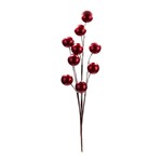 ΚΛΑΔΙ ΜΠΟΥΚΕΤΟ ΜΕ ΜΕΤΑΛΛΙΖΕ ΚΟΚΚΙΝΑ BERRIES, 72cm