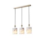 PENDANT LIGHT FIXTURES FABRIC 3LIGHTS 3XE14 ΜΑΧ 15W 570X130X1000mm ARTE ILLUMINA VERONA