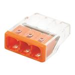 TERMINAL BLOCK PCT-203 3 SEATS WITH A RECEPTACLE 0,50-2,5mm 24A 400V