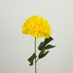 FLOWER/BRANCH, CRYSANTHEMUM, YELLOW, 50cm