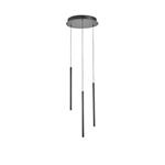 PENDANT LIGHT FIXTURES ALUMINIUM LED 6W 3000K 600Lm Φ300X1500mm BLACK ARTE ILLUMINA CASCADE