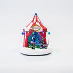 CIRCUS CHRISTMAS SCENE, 10 LED, WITH ADAPTOR, WITH MUSIC AND MOVEMENT, 21,5x21x24,5cm
