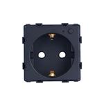 SMART WIFI 16Α SCHUKO SOCKET WITH INDICATOR, ON/OFF BUTTON AND POWER METERING BLACK COLOR